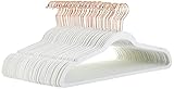 Amazon Basics perchas antideslizantes, delgadas, con acabado de terciopelo,Paquete de 50