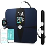 Lepulse Bascula Bioimpedancia 8 Electrodos, Digital Bascula Grasa Corporal y Muscular Recargable