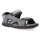 Geox Uomo Sandal Strada D, Sandalias para Hombre, Multicolor (Stone/Lt Grey)