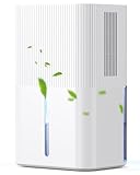 Deshumidificador 2700ML, Deshumidificador Eléctrico Silencioso Temporizador, Modo Sueño, Luz