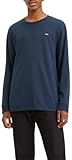 Levi's Long-Sleeve Original Housemark Tee, T-Shirt para Hombre, Cotton + Patch Dress Blue