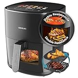 Cecotec Freidora de Aire sin Aceite 6,5L con Doble Resistencia Cecofry&Grill Duoheat 6500 Plus.