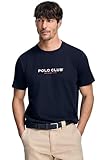 Polo Club Camiseta Hombre Cuello Redondo 100% Algodón - Casual Verano