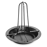 Fackelmann Soporte Vertical para Asar Pollo y Pavo, Acero al Carbono con Revestimiento Antiadherente