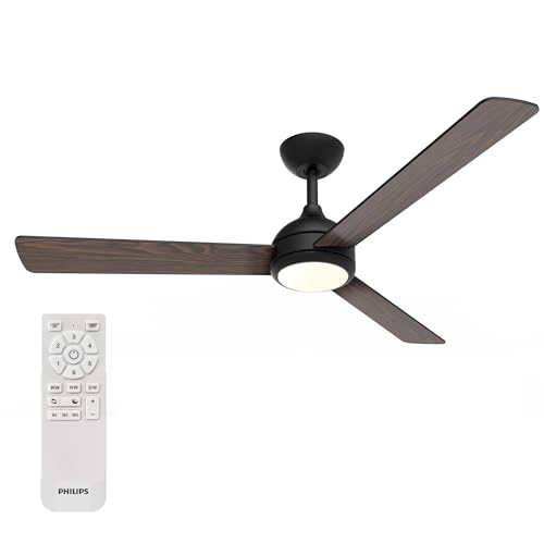 Philips Civx Lámpara de Techo con Ventilador LED, 3 aspas, Diámetro 132 Cm, 2500 Lúmenes