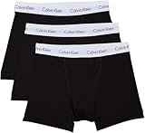 Calvin Klein Calzoncillos bóxer Hombre Pack de 3 Trunks Ropa Interior, Negro
