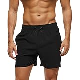 Bañador Hombre Corto Shorts de Secado Rápido con Malla Forro