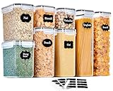 GoMaihe Botes Cocina, Juego de 8 Piezas de Recipiente Almacenaje de Alimentos Sellados con Tapa
