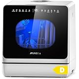 AIRMSEN Mini Lavavajillas Portátil, lavavajillas pequeño de 5L, 8+3 Programas Inicio Diferido 1–18 h