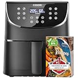 Cosori Freidora de Aire 5,7L Interior Metálico Real, Air Fryer Diseño Antióxido, Tecnología
