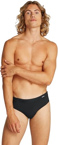 Calvin Klein Bañador Hombre Brief con Logotipo Tipo Etiqueta, Negro