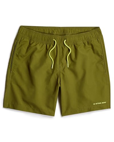G-STAR Bañador para Hombre Dirik Solid, Verde Mayfly