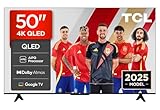 TCL 50T69C 50 Pulgadas QLED 4K Smart TV, Game Master 120Hz, Dolby Vision y Atmos, VRR y ALLM