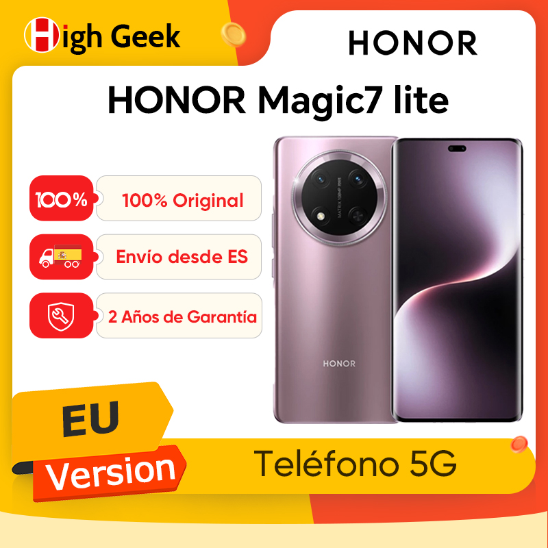 Honor Magic7 Lite, Pantalla AMOLED de 6.78 Pulgadas, Cámara Principal de 108MP, 6600mAh