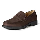 Amazon Essentials Mocasines de vestir Hombre, Marrón Efecto Ante
