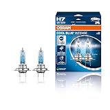OSRAM COOL BLUE INTENSE H7, +100% más de brillo, hasta 5.000K, lámpara de faro halógena, aspecto LED
