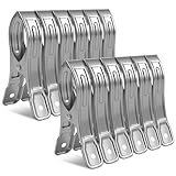 Vicloon Pinzas de Acero Inoxidable, 12PCS