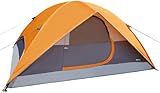 Amazon Basics Tienda de campaña con lona y bolsa de transporte impermeable para 3 estaciones