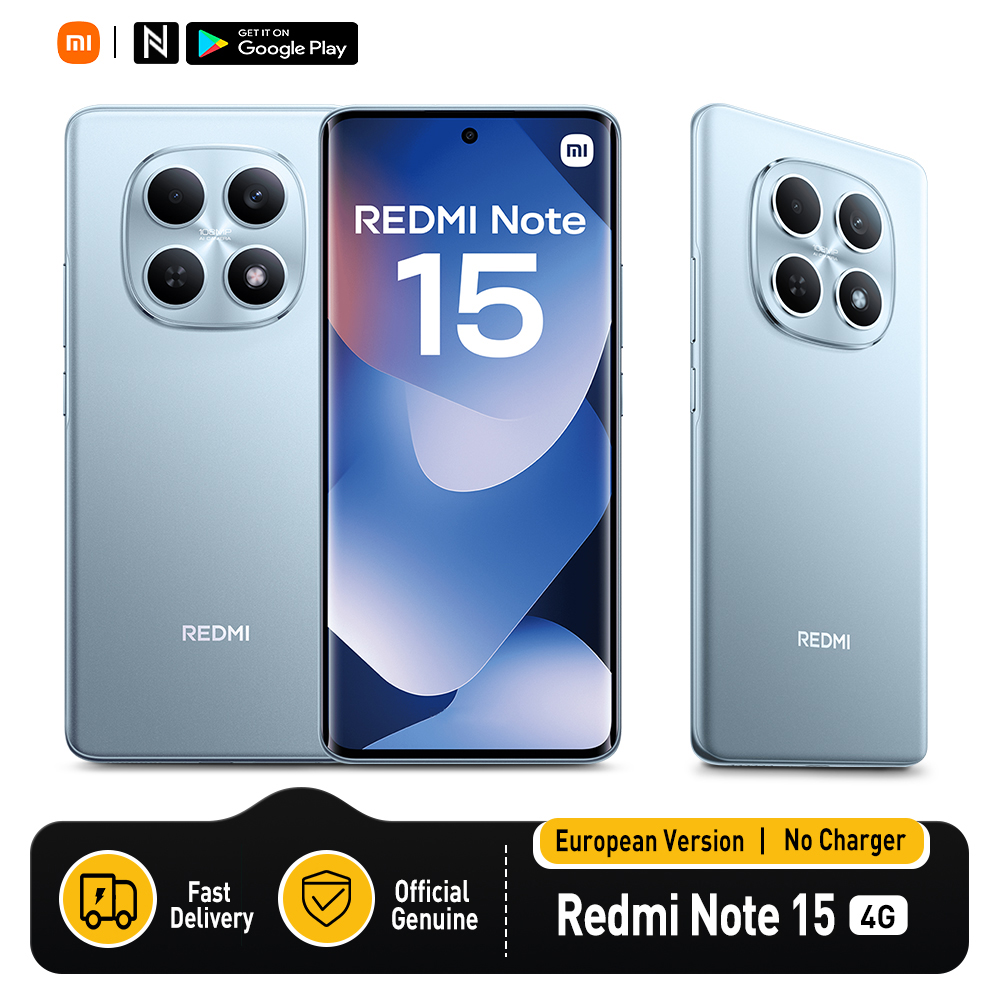 Xiaomi Redmi Note 15 128GB, Pantalla AMOLED 6.77", 120Hz, Cámara 108MP, 6000mAh, NFC, IP64