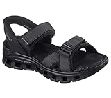 Skechers Sandalias Glide-Step Pro Salvoe para hombre, color negro