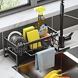 ViWaVee Organizador Cocina, Organizador Fregadero con Bandeja de Drenaje Autodrenante