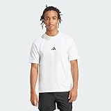 adidas Uomo Essentials Small Logo Single Jersey tee, White