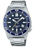 Casio Reloj: Plateado MTD-135D-2AVDF, Plateado, Pulsera