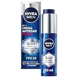 NIVEA MEN POWER Crema Hidratante 2 en 1 Antimanchas y Antiarrugas (1 x 50 ml), crema facial