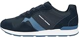 Tommy Hilfiger Runner Icon Mix - Tenis Bajos para Hombre, Blue Desert Sky