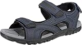 Geox Uomo Sandal Strada D, Sandalias para Hombre, Multicolor (Navy/Dk Grey)