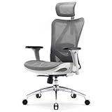 Silla ergonómica de oficina SIHOO M57 con reposabrazos 3D, soporte lumbar y cabecera ajustable