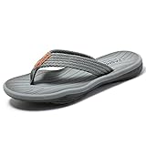 MGGMOKAY Chanclas Hombre Flip Flops con Soporte para el Arco Sandalias de playa Antideslizantes