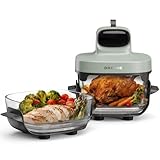DREAME Tasti Freidora De Aire De Vidrio Portátil 5-1, 2 Ollas (2,5 L + 4,5 L), Cristal Borosilicato