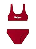 Pepe Jeans Pepe SC Bikini Set, Rojo (Cereza), 12 Años Niñas y Niñas