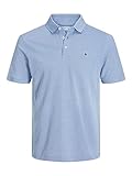 Jack & Jones Jjepaulos Polo Ss Noos Polo, Hombre, azul cielo
