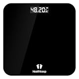 Healthkeep Báscula de Baño Digital,Balanza Peso Corporal de Alta Medición Precisa,Máximo 180kg