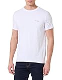 Pepe Jeans Camiseta elástica con Logotipo básico para Hombre, Color Blanco