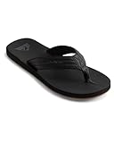 Quiksilver Carver Nubuck - Sandals For Men, Chanclas Hombre, Negro (Solid Black Sbkm)