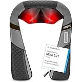 RENPHO Masajeador de Cuello y Hombros con Calor, Shiatsu Masajeador Cervical y Espalda, 3D Rotación