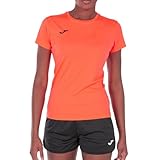 Joma Combi W M/C, Camiseta Mujer, Coral Flúor