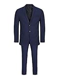 JACK & JONES JPRSOLARIS Traje Super Slim Fit Blazer y Pantalón Hombre, Azul