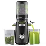 ACOQOOS Extractor de Zumos y Verduras con Tubo de Alimentación Ancho de 135 MM y Capacidad de 1,8 L