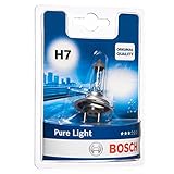 Bosch H7 Pure Light, Lampadina Alogena para Faro Delantero, 12 V 55 W, - Casquillo Tipo PX26d