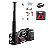 VEVOR Gato Eléctrico Portátil para Automóvil, 5 Toneladas, con Inflador Incorporado, 12V