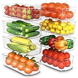 KICHLY Organizadores para la despensa - Juego de 8 -Compartimentos de almacenamiento para la cocina