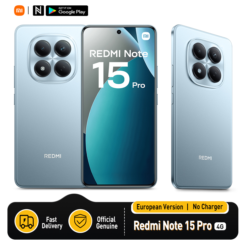 Xiaomi Redmi Note 15 Pro 4G 8GB 256GB, Pantalla AMOLED 6.77", 120Hz, Cámara 200MP, IP65, NFC