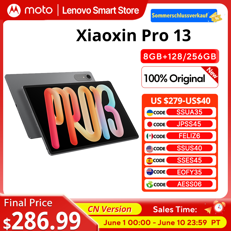 Lenovo Xiaoxin Pro 13 AI 13'' con pantalla 3.5K a 144Hz, 10200mAh, CPU Snapdragon 8s Gen 4, WIFI 7