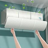 Universal Deflector Aire Acondicionado para Casa/Oficina, Ancianos, Recién Nacidos (Blanco)