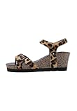 Panama Jack JULIA LEOPARD B1 SANDALIAS DE CUÑA Mujer