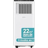 Daitsu Aire acondicionado portátil 3 en 1: Frío, Deshumidificador Ventilador | Hasta 22 m² | Clase A